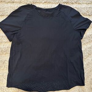 Lululemon Women’s Black Open Back Tee Sz. L